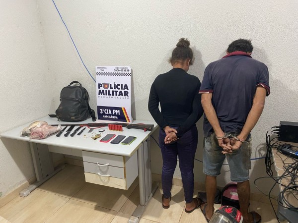 Casal é preso após série de furtos em comunidade no Nortão