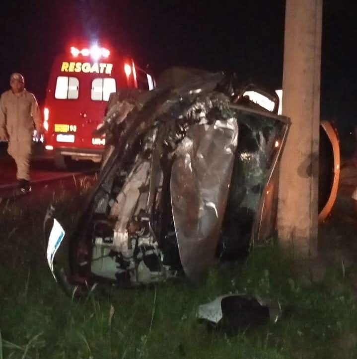 Colisão entre veículos deixa duas pessoas gravemente feridas na BR-163 em Guarantã do Norte