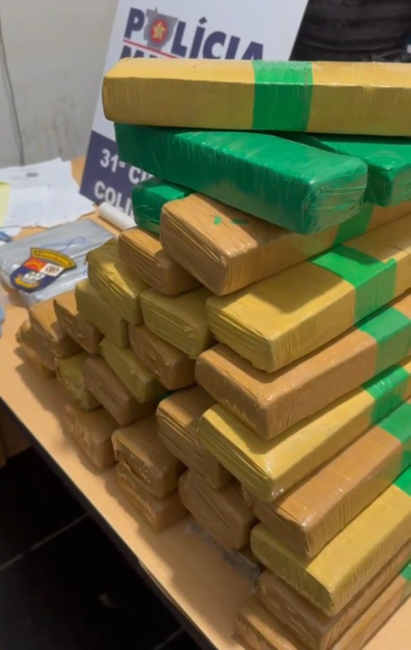 Denúncias levam PM a interceptar trio e encontrar mais de 30 tabletes de droga em casa de Colíder