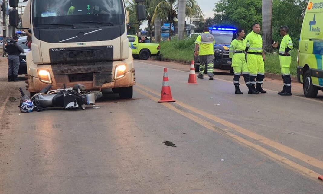 Empresário morre atropelado por moto em via lateral da BR-163 em Sinop