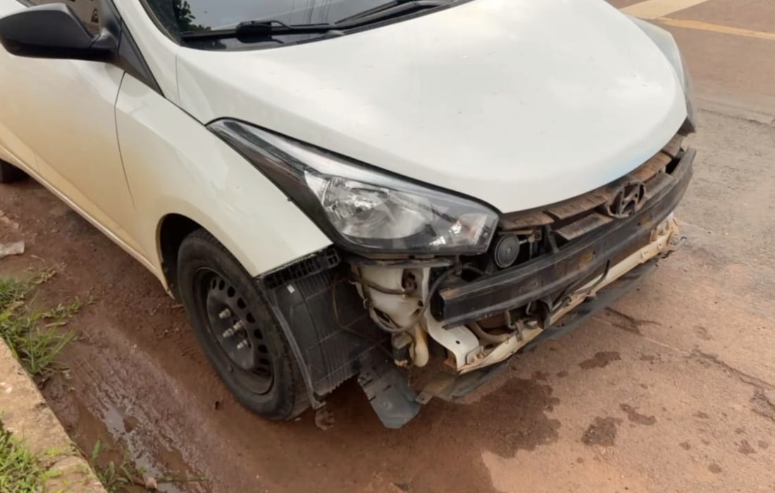Colisão entre carro e moto deixa um ferido em Sinop