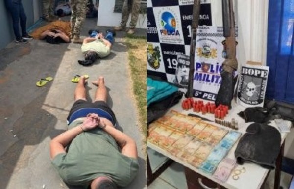 Quadrilha que assaltou banco em Brasnorte é capturada em Rondônia após fuga e perseguição interestadual