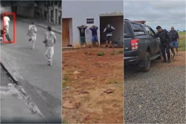 Câmera flagra fuga de presos de cadeia em MT; Polícia faz caçada