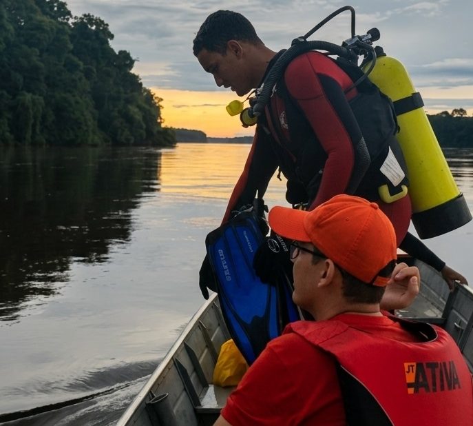 Bombeiros continuam procura por pescador que sumiu nas águas do Rio Juruena em Nova Bandeirantes