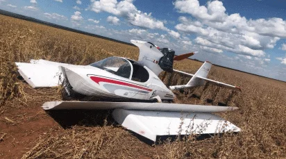 Avião que fez pouso de emergência em MT estava com combustível automotivo, diz CENIPA; piloto sem habilitação