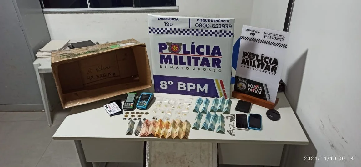 Alta Floresta: Polícia Militar desmantela esquema de tráfico e salva vítima de facção