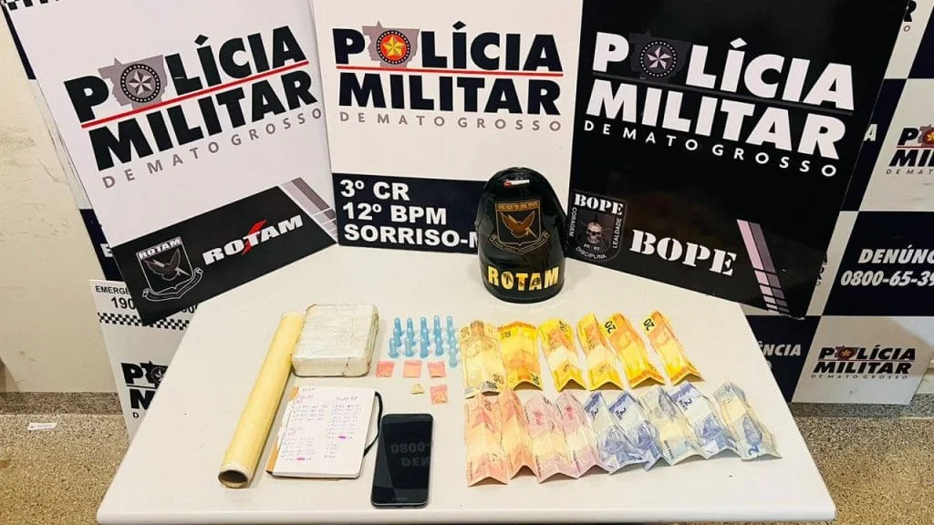 Rotam Desarticula Ponto de Tráfico de Drogas no Bairro São José em Sorriso