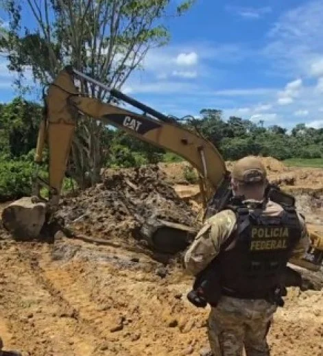 PF descobre operação clandestina de extração mineral em Mato Grosso