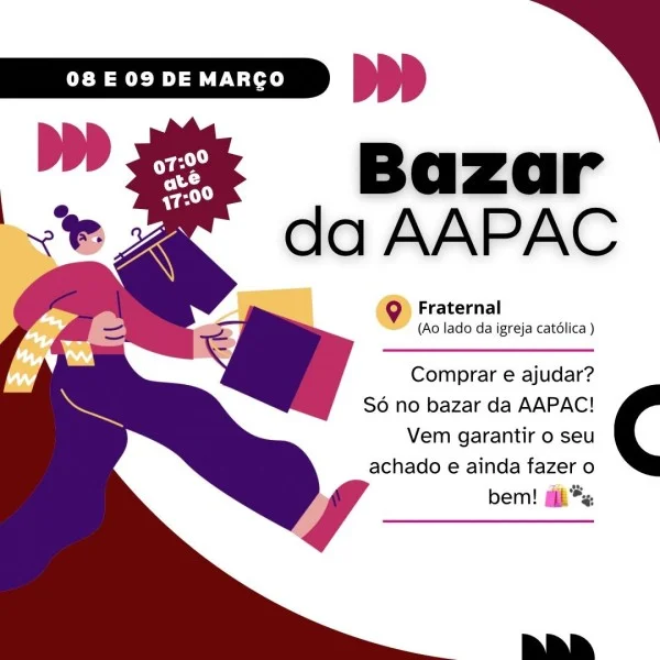 Bazar Beneficente da AAPAC Arrecadará Fundos para Animais Abandonados em Colíder
