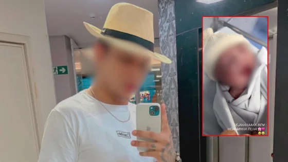 Envolvido na morte de adolescente grávida postou foto da bebê com passagem bíblica: "Minha filha"