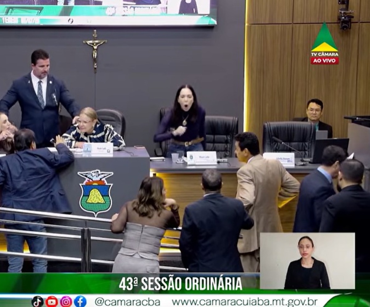 Maysa e Demilson batem boca e armam barraco na Câmara de Cuiabá; Veja vídeo