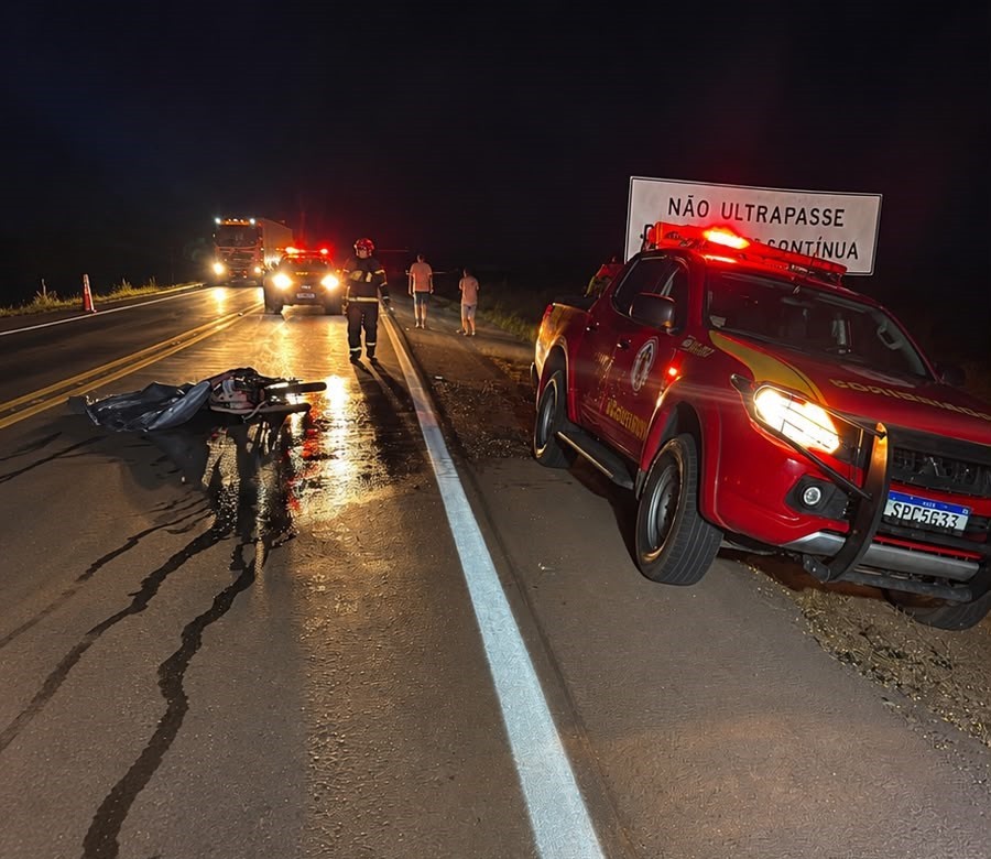 Motociclista morre após veículo pegar fogo na BR-163 entre Matupá e Guarantã do Norte