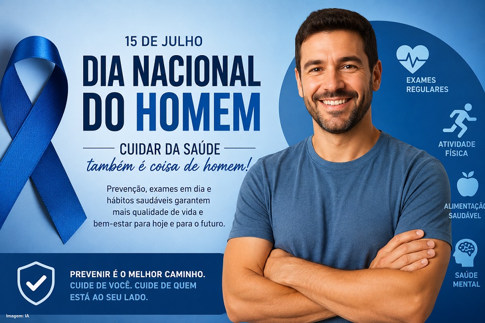15 de Julho Dia Nacional do Homem: o maior presente é cuidar da própria saúde