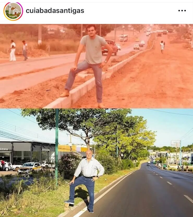 Mais de 40 anos depois, empresário refaz foto e mostra evolução da Fernando Corrêa