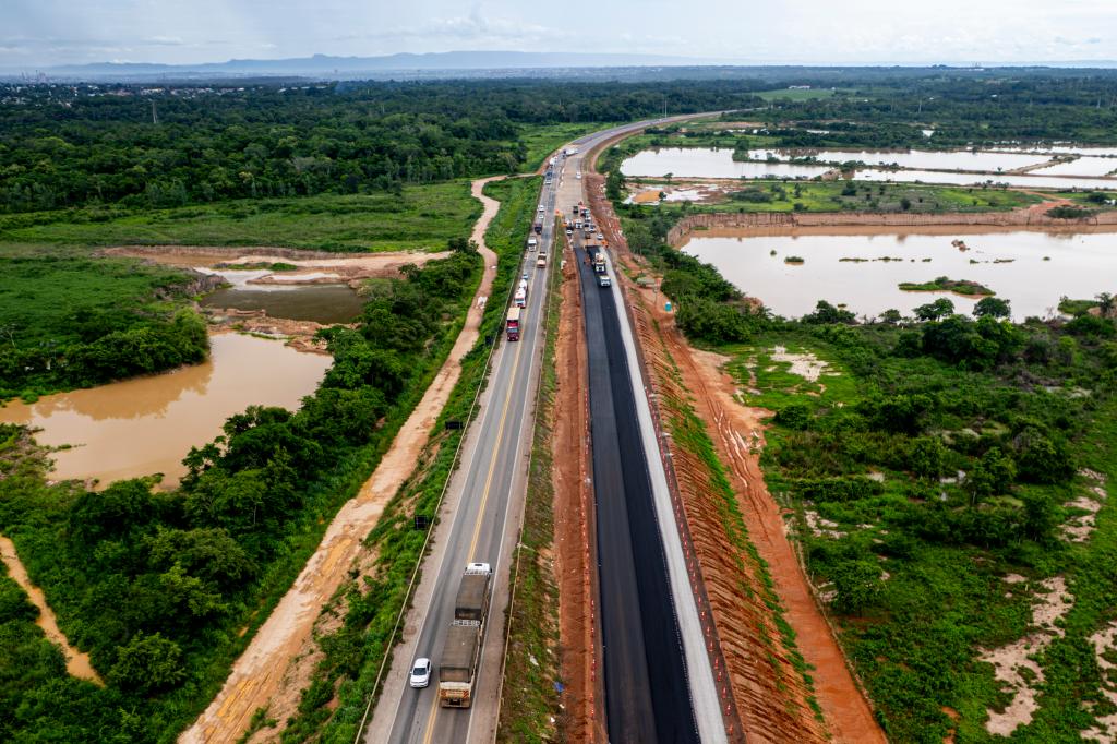 Duplicação altera trânsito em trecho da BR-163 em Lucas do Rio Verde