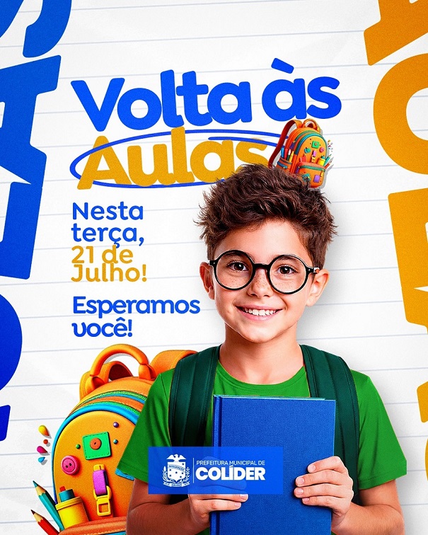 Rede Municipal de Colíder retoma as aulas nesta terça-feira (21)