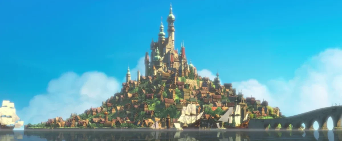 Live-action de Enrolados revela castelo com nova paleta de cores