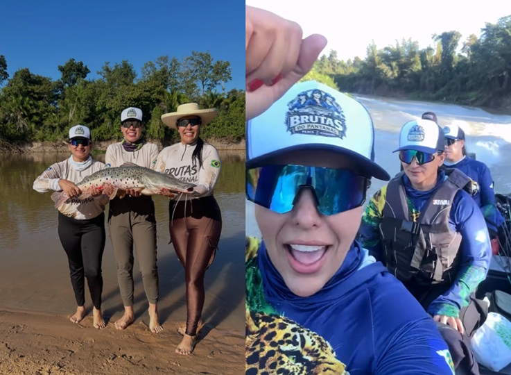 Grupo de mulheres viraliza com viagem de pescaria em MT