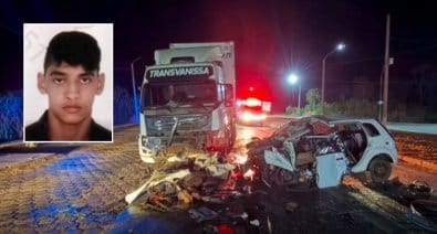 Jovem de 23 anos morre preso às ferragens após batida frontal na BR-364