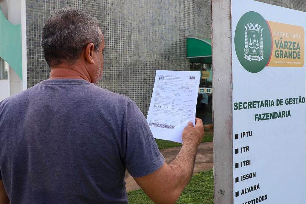 Prefeitura de Várzea Grande mantém Refis 2026 com descontos de até 80% para regularização de débitos