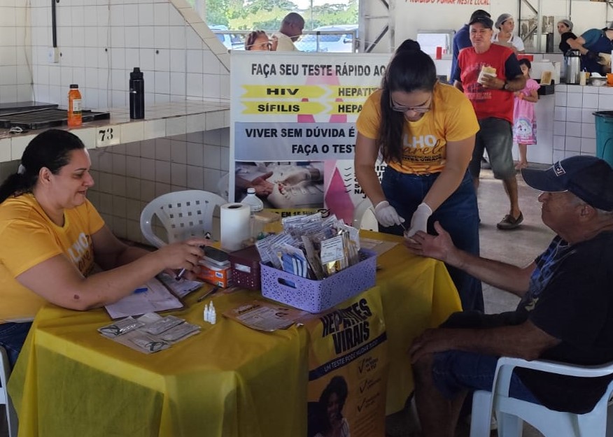 Colíder intensifica prevenção e leva orientação e testagem sobre hepatites virais à população