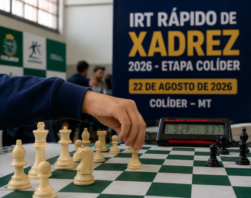Colíder abre inscrições para torneio estadual de xadrez e deve receber mais de 100 competidores