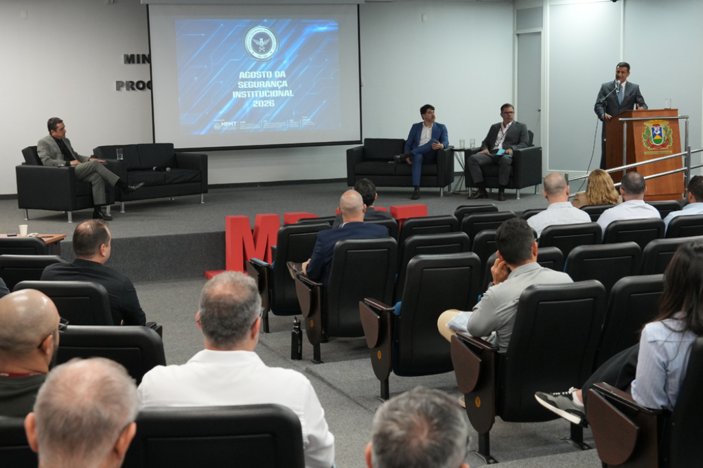 Agosto da Segurança Institucional começa com palestra no MPMT